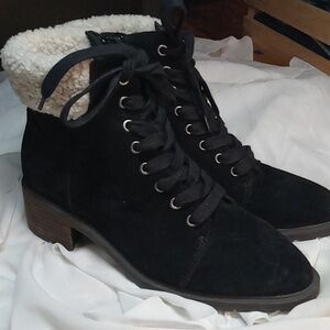 Lucky brand black boots zipper size 10.5